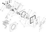 AXOR Citterio Wannenmischer Unterputz mit integrierter Sicherungskombination, Chrom