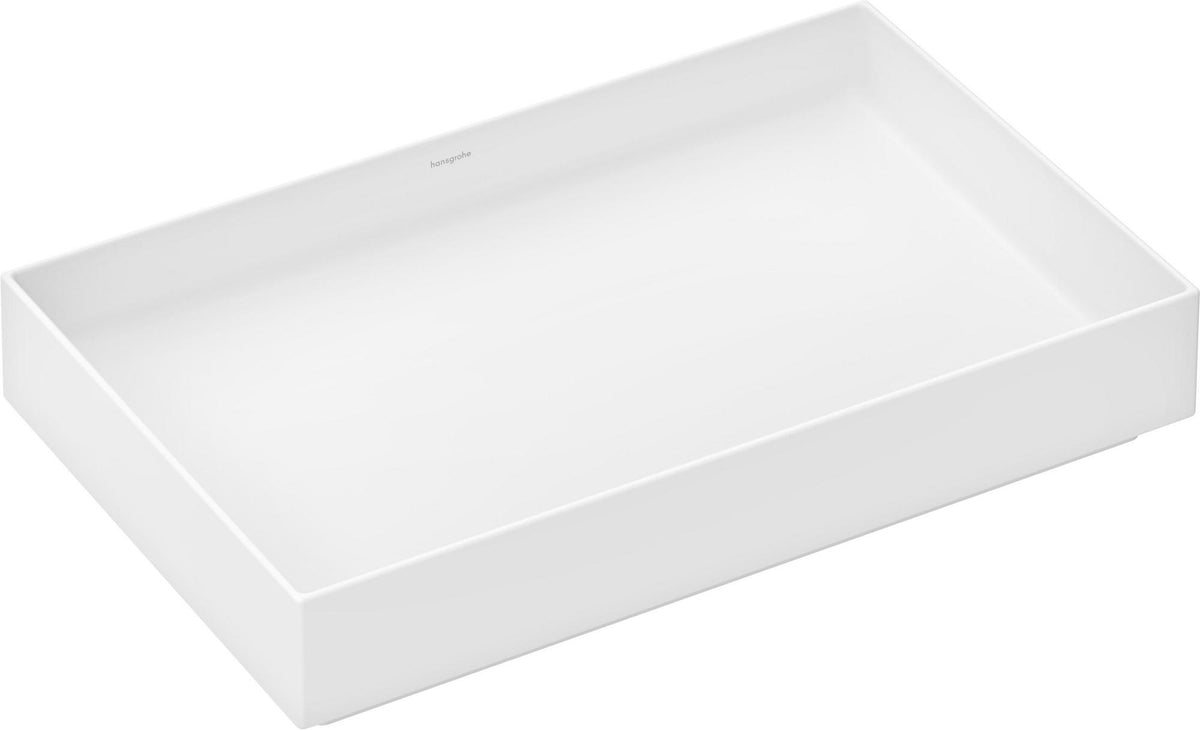 HANSGROHE Aufsatzwaschtisch Xuniva Evo E 650x400mm matt schwarz ohne Hahnloch
