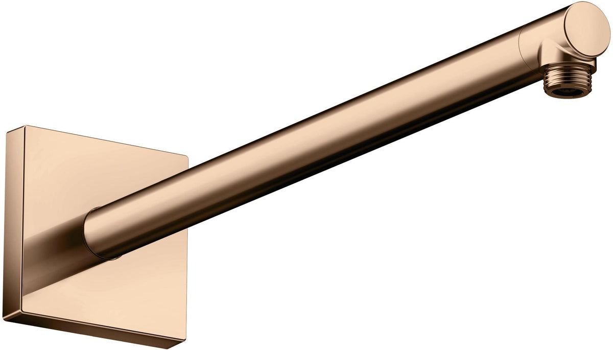 AXOR Brausearm 390 mm DN 15 eckig brushed nickel – Wandmontage