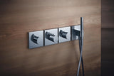 AXOR Starck Organic Highflow Unterputz-Thermostat 12x12 in Chrom – thermostatische Temperaturregelung
