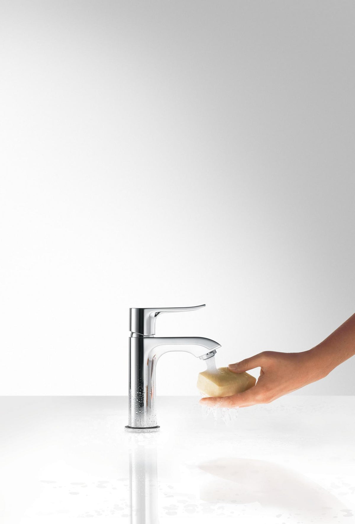 HANSGROHE Metris Einhebel-Waschtischmischer ComfortZone 100 mm mit Zugstangen-Ablaufgarnitur chrom