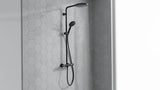 HANSGROHE Raindance Select S Showerpipe mit Thermostat Ecostat Comfort – 240 mm Kopfbrause, Chrom