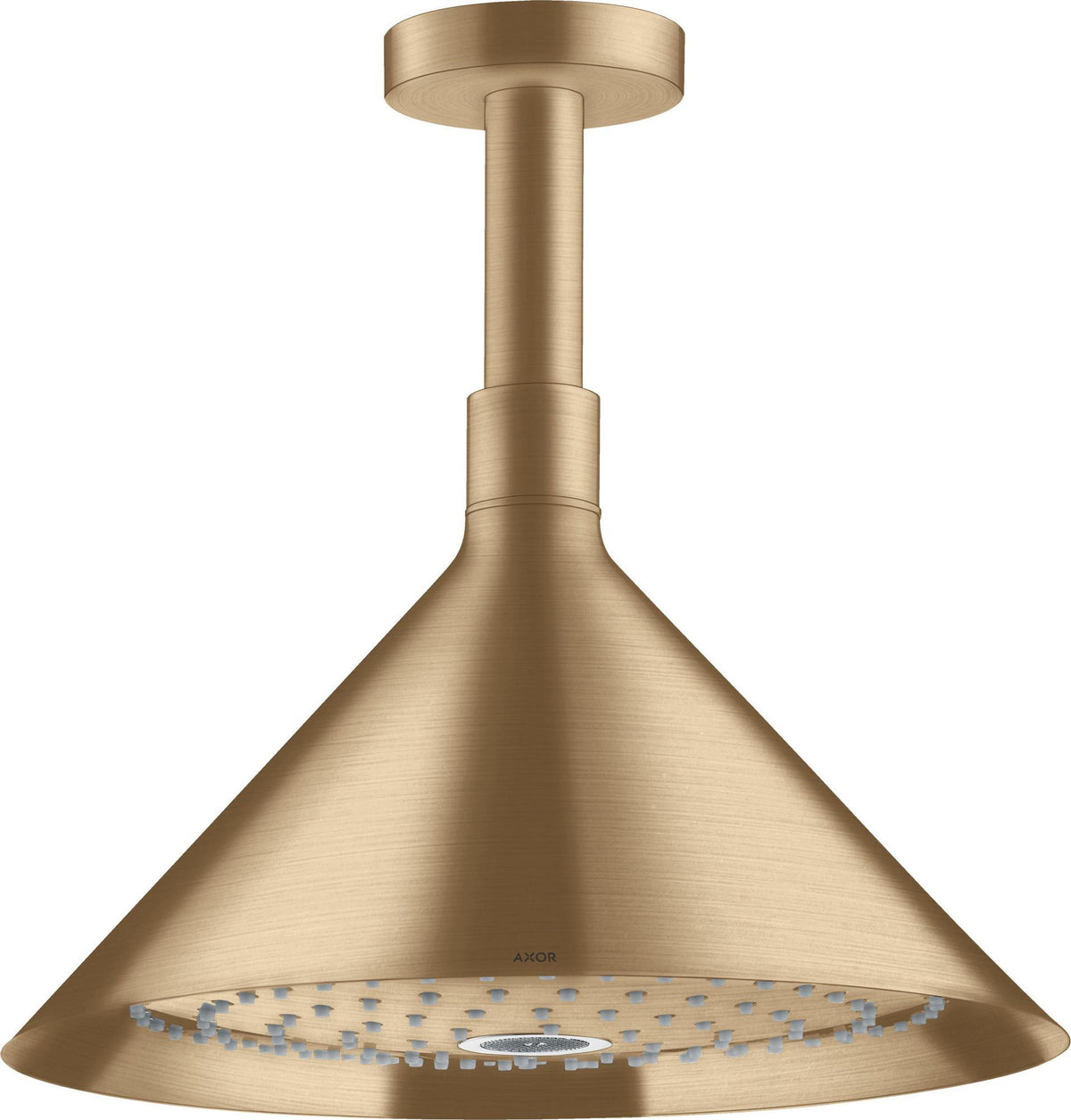 AXOR Kopfbrause 240 2jet von Hansgrohe – Chrom, Deckenmontage, Rain & RainAir