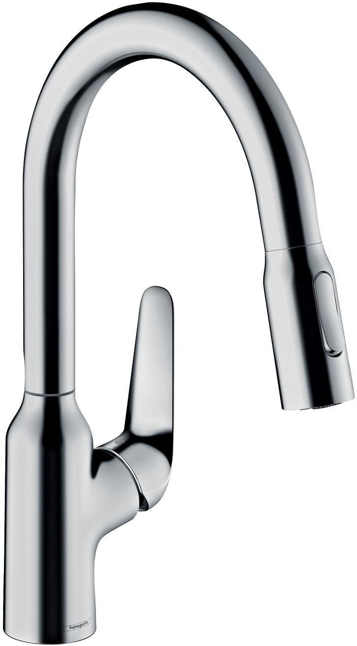 HANSGROHE Focus M42 Spültischmischer 180 mit Ausziehbrause, chrom
