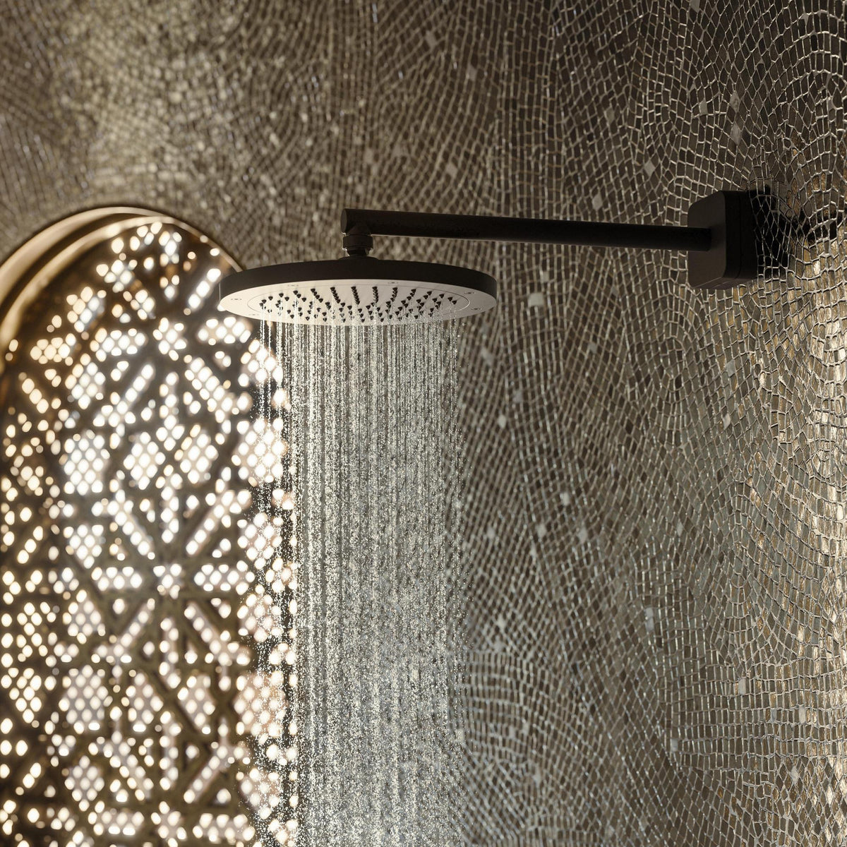 AXOR Kopfbrause 245 1 Jet EcoSmart Chrom – Rain-Duschkopf für Wand- und Deckenmontage