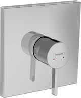 HANSGROHE Finoris Fertigmontageset für Unterputz-Brausemischer – Chrom, quadratisch, thermostatisch