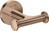 AXOR Universal Circular Handtuchhaken doppelt in brushed bronze – Wandmontage mit verdeckter Befestigung