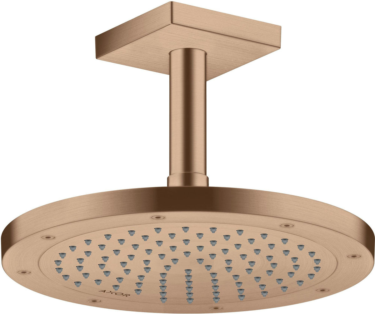 AXOR Kopfbrause 245 1jet EcoSmart Chrom – 245 mm Rain Strahl für Wand- und Deckenmontage