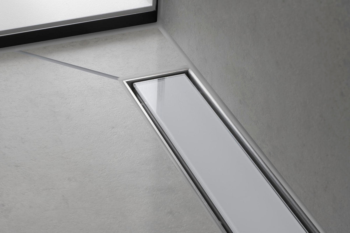HANSGROHE RainDrain Match Duschrinne 600 mm mit höhenverstellbarem Rahmen, chrom
