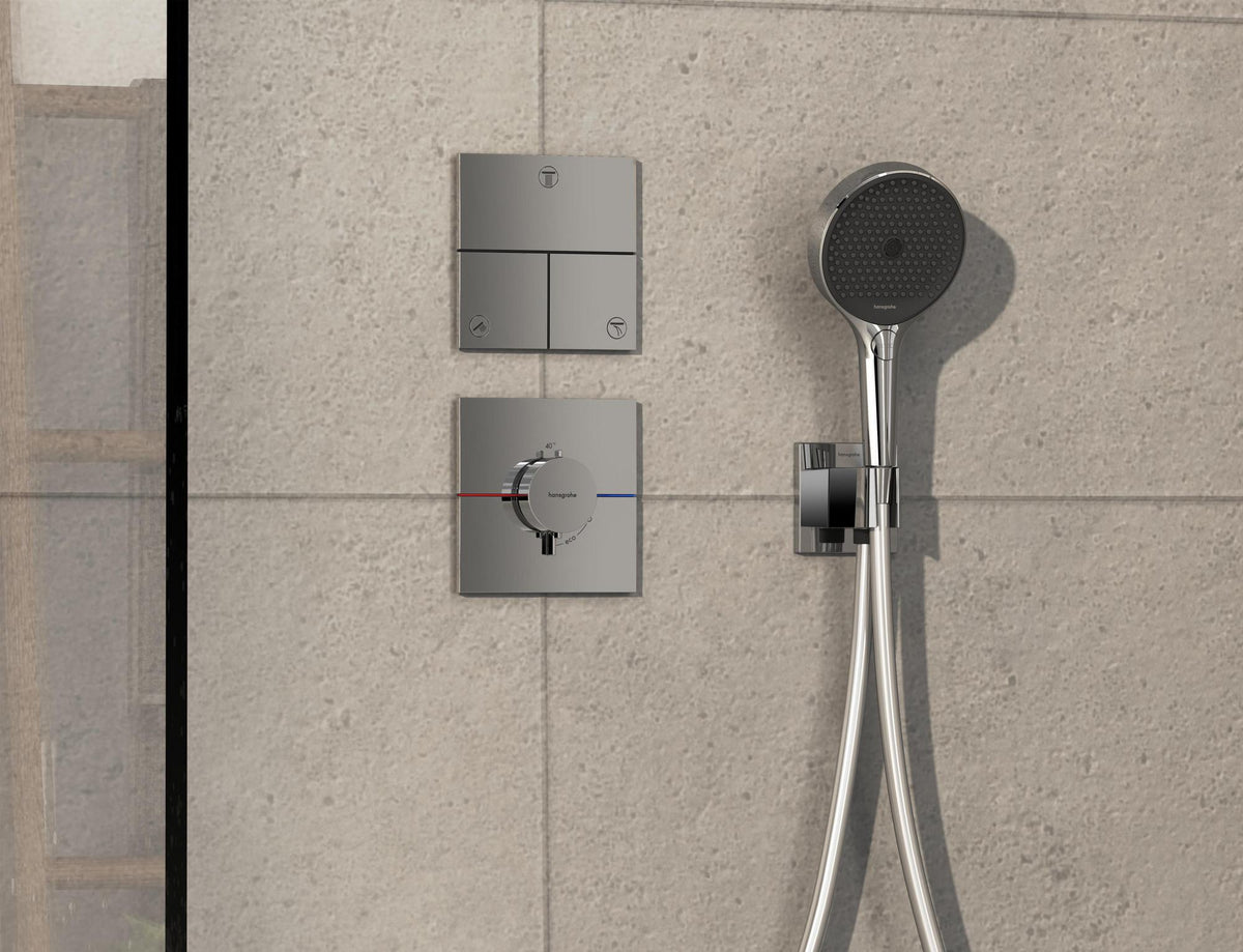 HANSGROHE ShowerSelect Comfort E Absperrventil UP Chrom für 3 Verbraucher