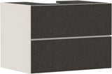 HANSGROHE Xevolos E Waschtischunterschrank 780 mm eiche dunkel mattweiß grifflos