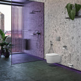 AXOR Universal Softsquare WC-Bürstenhalter Wandmontage verchromt mit Glaseinsatz