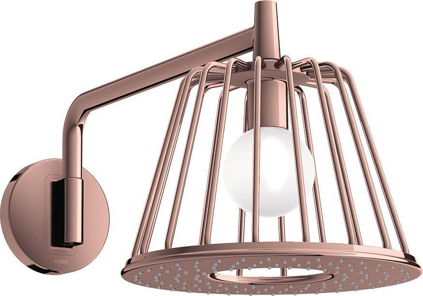 AXOR LampShower Nendo Kopfbrause 275 mm Chrom mit LED-Beleuchtung und Brausearm