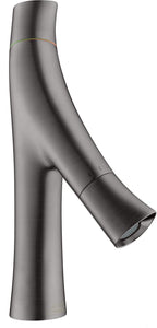 keine Angabe / brushed black chrome / Pop-up-Ventil mit vertikalem Hebel