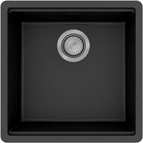 HANSGROHE Einbauspüle S530-F400 graphitschwarz 400 mm SilicaTec mit Ablaufgarnitur