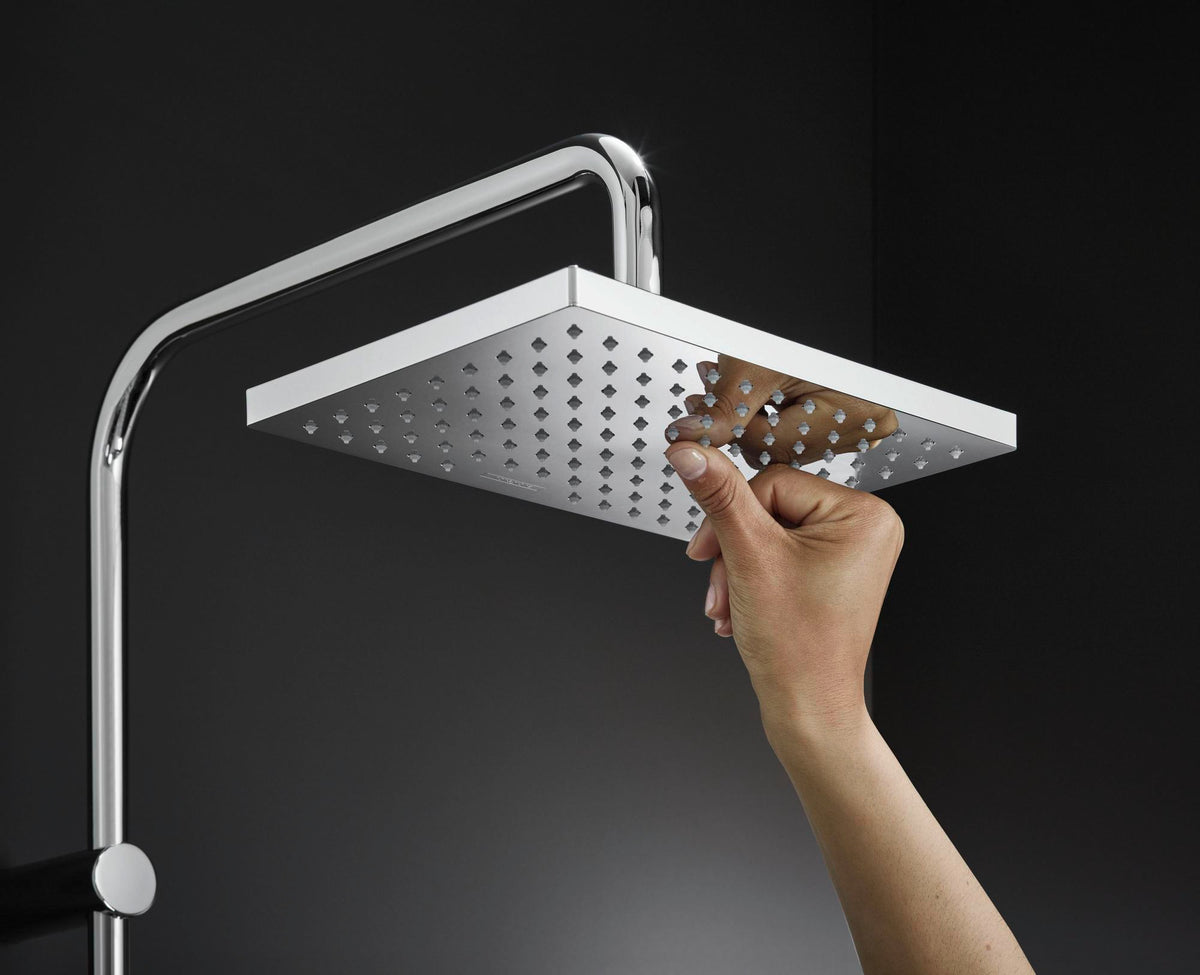 HANSGROHE Showerpipe VERNIS Shape 230 1jet Reno Chrom – Duschsystem mit Kopf- und Handbrause