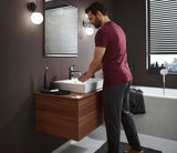 HANSGROHE Metropol Einhebel-Waschtischmischer 100 mit Push-Open Ablaufgarnitur, chrom