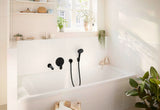 HANSGROHE Rebris S Fertigmontageset Wannenmischer Unterputz Chrom – 2 Verbraucher, Thermostat