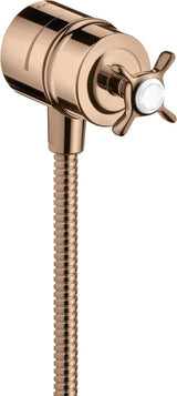AXOR Montreux FIXFIT STOP Schlauchanschluss DN 15 mit Absperrventil und Kreuzgriff, chrom