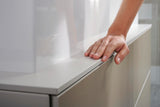 HANSGROHE Waschtischunterschrank Xevolos E 1570 mm mattweiß/eiche dunkel mit PushOpen und SoftClose