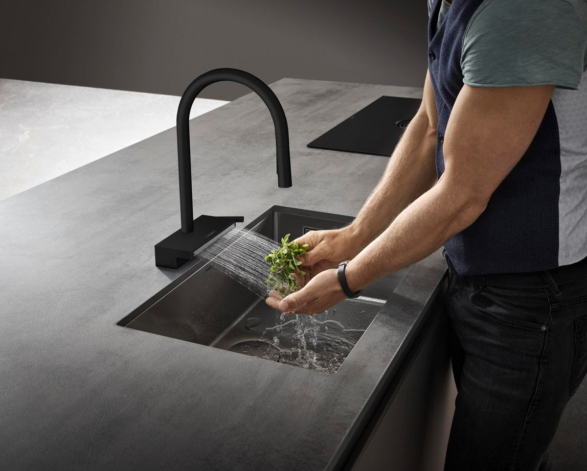 HANSGROHE Aquno Select M81 Spültischmischer 170 mit Ausziehbrause 3jet sBox chrom