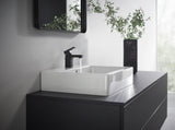 HANSGROHE Vernis Shape 70 Einhebel-Waschtischmischer mattschwarz mit ComfortZone und Zugstangen-Ablaufgarnitur