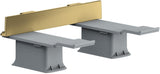 AXOR Universal Adapterset zur Montage von Accessoires auf Reling – chrom, Softsquare