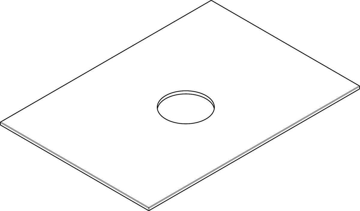 HANSGROHE Xevolos E Konsole 780 mm, Ausschnitt mittig, ohne Hahnloch, MDF matt