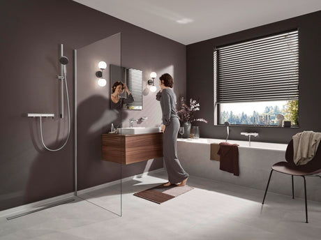 Hansgrohe Pulsify Select 105 3jet Handbrause – 3 Strahlarten, QuickClean, Chrom