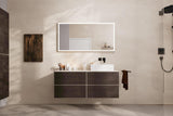 HANSGROHE Xarita E Wandspiegel 1200 mm mattweiß mit LED-Beleuchtung, SmartTouch und AntiFog