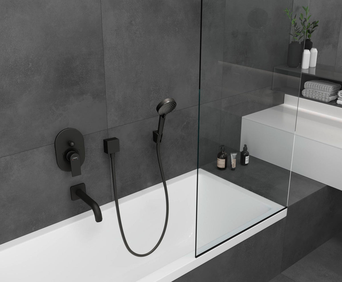 Hansgrohe FixFit Square Schlauchanschluss mit Rückflussverhinderer, chrom