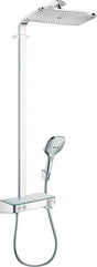 HANSGROHE Showerpipe Raindance Select E 360 ShowerTablet – Duschsystem mit Thermostat & Sicherheitsglas-Ablage