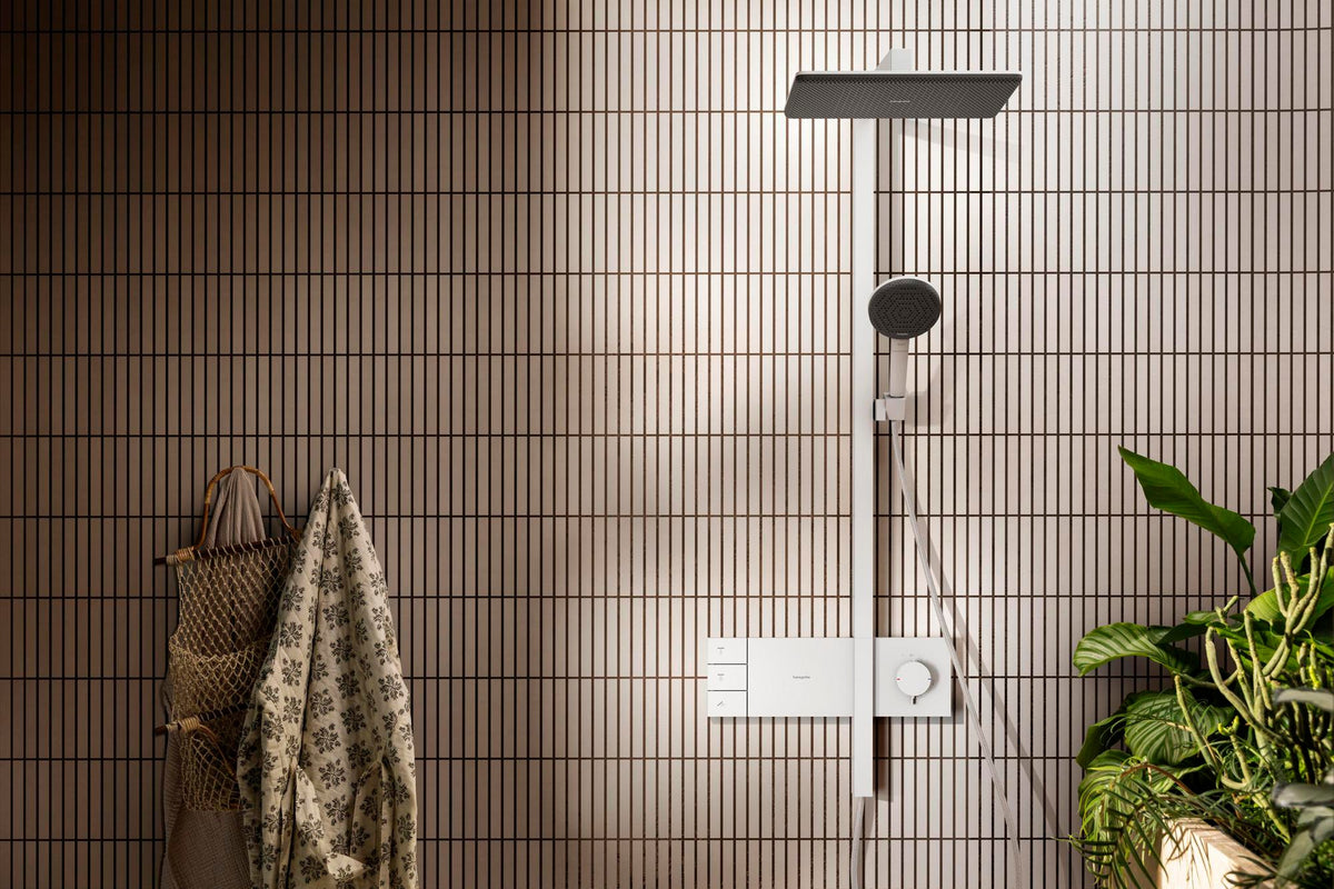 HANSGROHE Duschsystem Raindance Alive Q 2jet EcoSmart mit ShowerSelect Comfort Thermostat