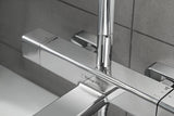 HANSGROHE Showerpipe Croma E 280 1jet chrom mit Wannenthermostat – Duschsystem mit CoolContact