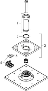 AXOR Kopfbrause 250/250 1jet PowderRain Deckenmontage Chrom – Hansgrohe