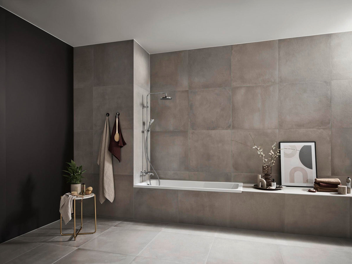 HANSGROHE Showerpipe VERNIS Blend 200 1jet mit Wannenthermostat EcoSmart chrom