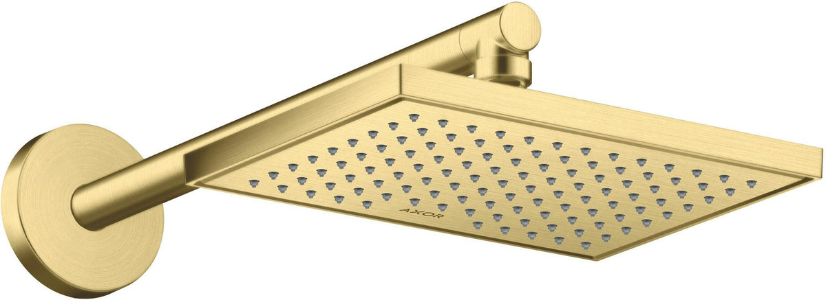 AXOR Kopfbrause 245 x 185 mm 1 Jet EcoSmart Chrom – Rain-Duschkopf für Wand- und Deckenmontage