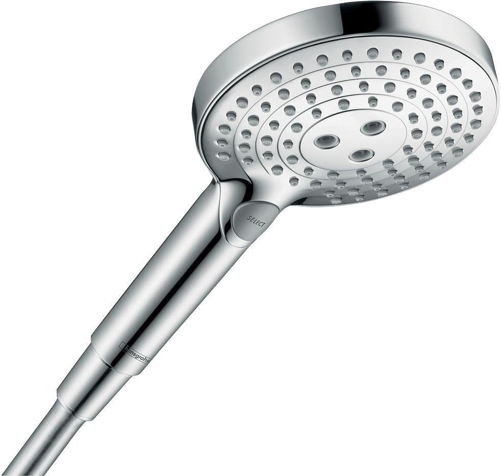 HANSGROHE Raindance Select S 120 3jet Handbrause chrom 125 mm – 3 Strahlarten mit Select-Taste