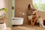 Hansgrohe iFrame Element E Betätigungsplatte mit 2-Mengen-Spülung, Metall, gebürstet