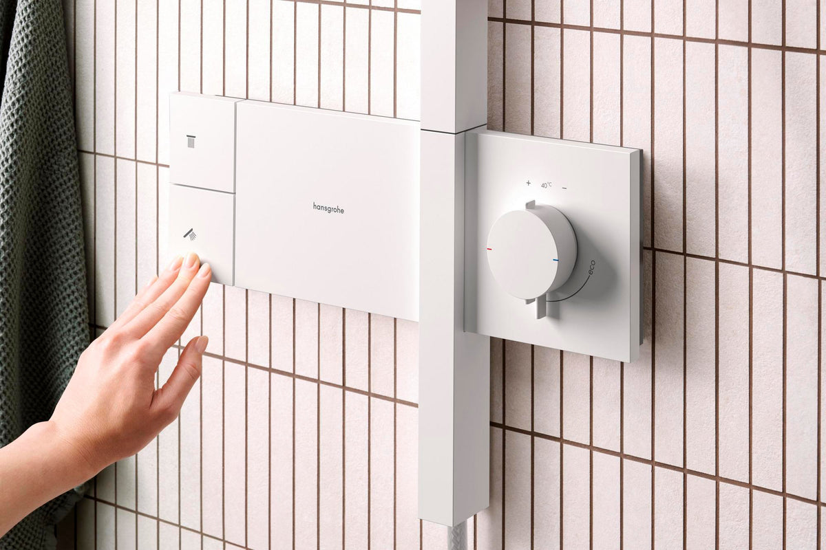 HANSGROHE Raindance Alive S 300 1jet Duschsystem mit Thermostat ShowerSelect Comfort E – Schwarz