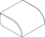 AXOR Universal Circular Toilettenpapierhalter mit Deckel, Chrom, Wandmontage, verdeckte Befestigung