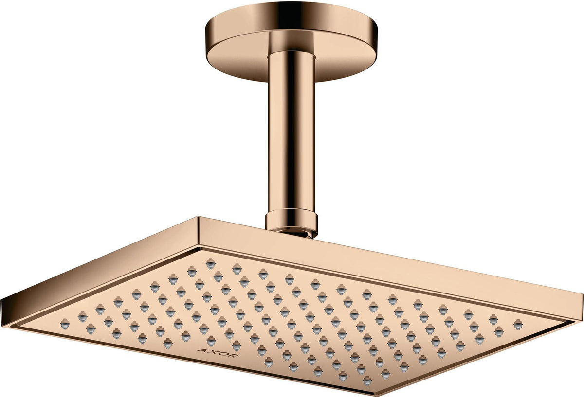 AXOR Kopfbrause 245 x 185 mm, 1 Jet, Chrom – Rain-Strahl für Wand- und Deckenmontage