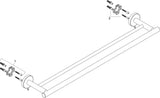 HANSGROHE HG Doppel-Badetuchhalter Logis Universal Chrom – 2 Stangen, 644 mm, Wandmontage