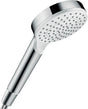 HANSGROHE Crometta Handbrause 100 mm EcoSmart 1 Strahl weiß/chrom – Wasser sparen