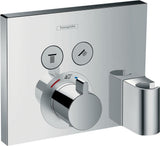 HANSGROHE ShowerSelect UP Thermostat für 2 Verbraucher – Chrom, Select-Button, FitFix