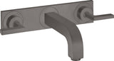AXOR CITTERIO 3-Loch-Waschtischarmatur DN 15 mit 226 mm Auslauf und Hebelgriffen in Chrom