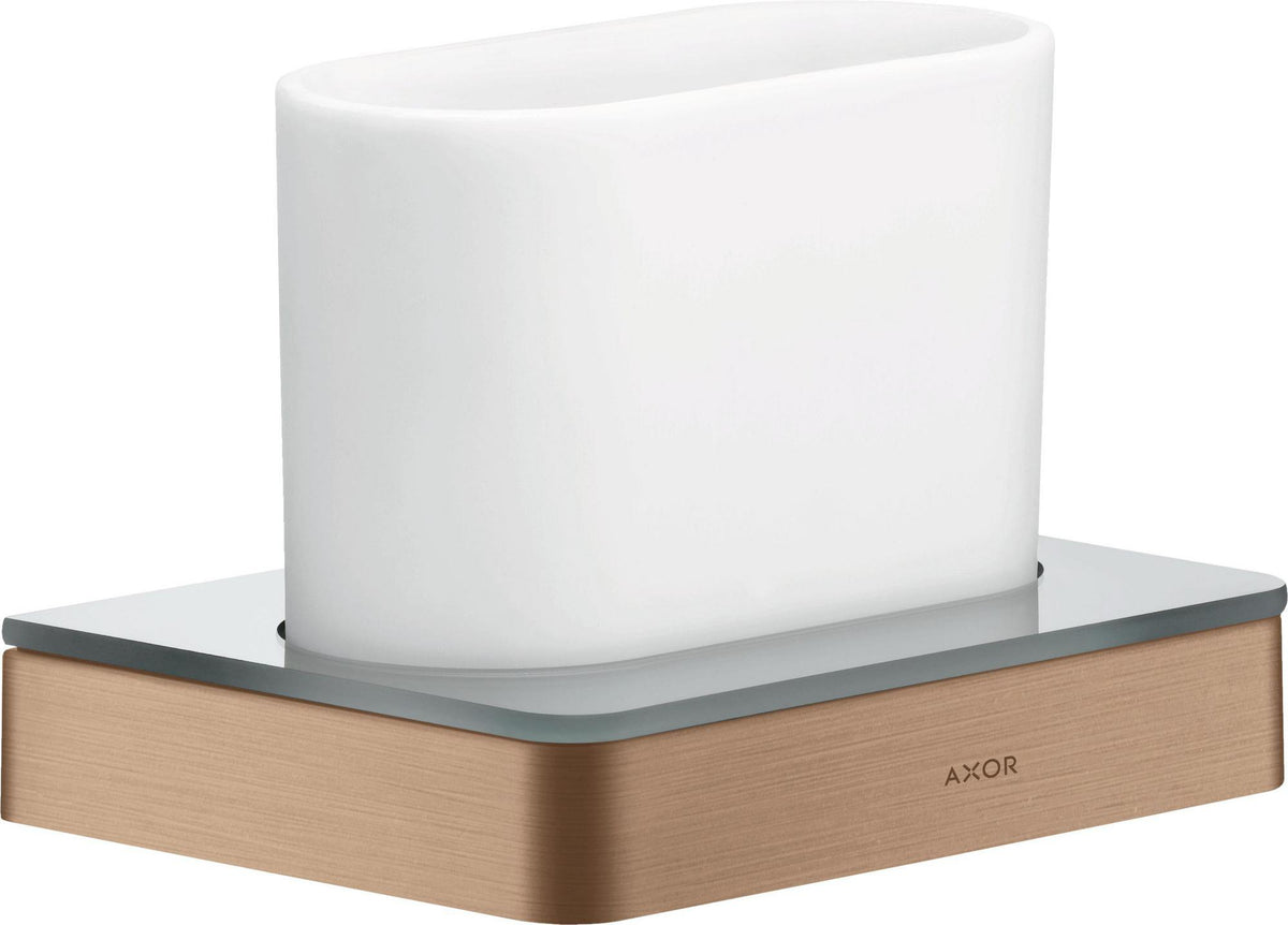 AXOR Universal Softsquare Zahnputzbecher Wandmontage Chrom von Hansgrohe