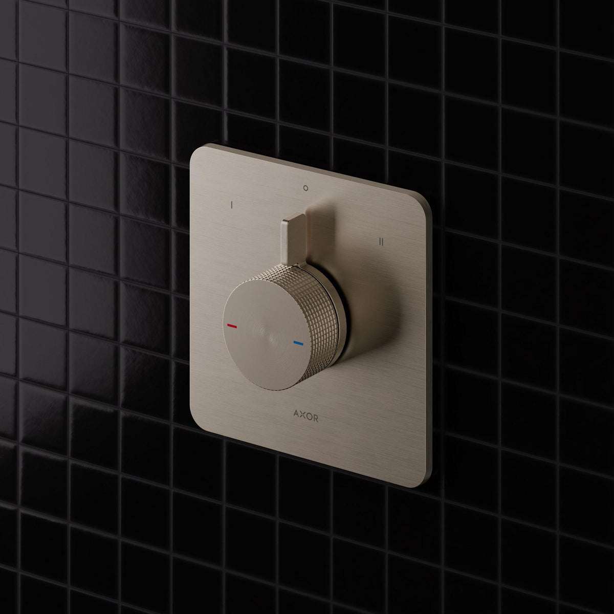 AXOR Citterio C Brausemischer UP für 2 Verbraucher, Chrom, quadratisch, thermostatisch
