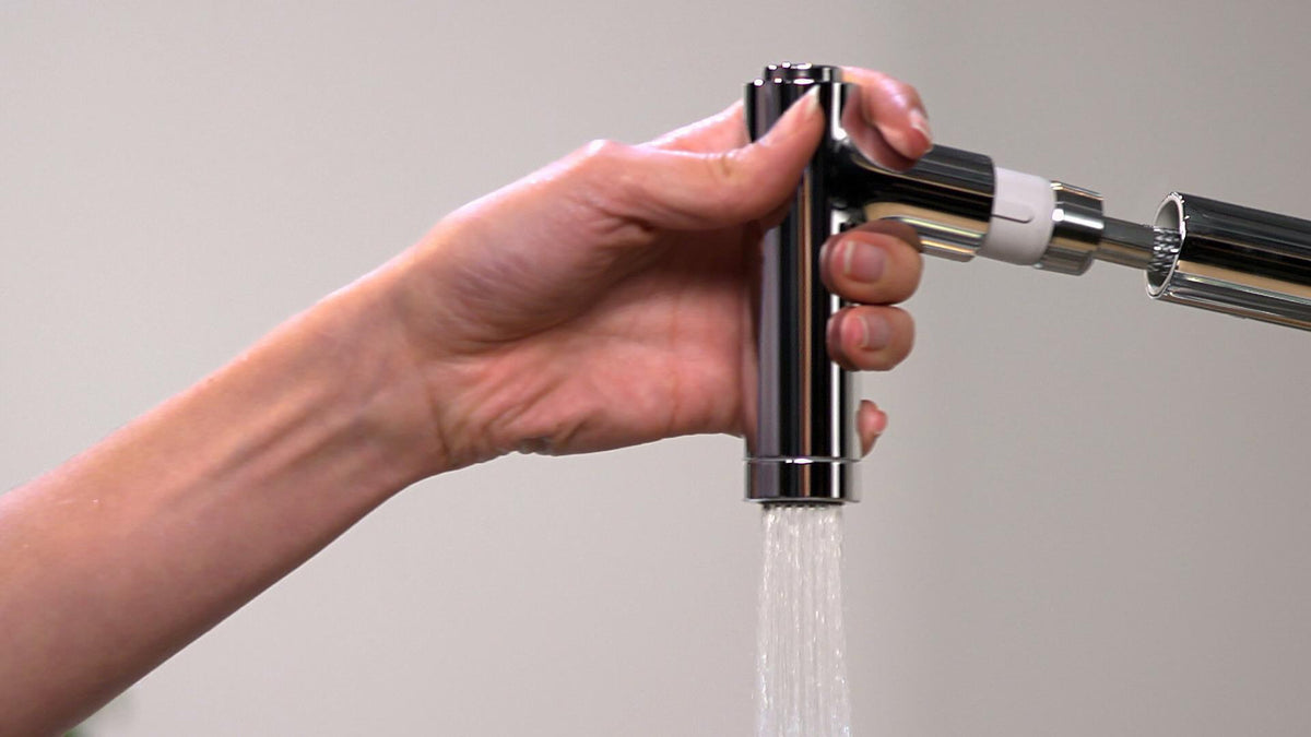 HANSGROHE Metris M71 Einhebel-Küchenmischer DN 15 mit Ausziehbrause, ComfortZone 320, Chrom