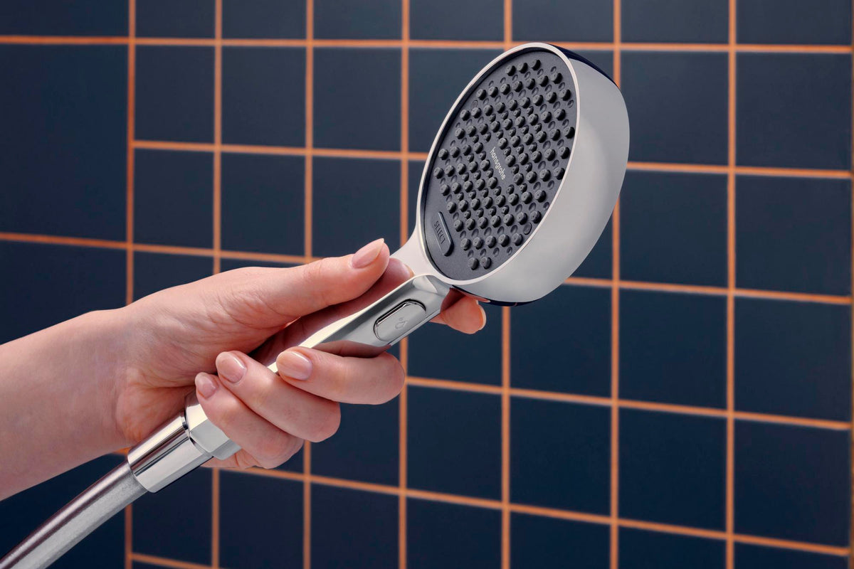 HANSGROHE Activera Select S 95 2jet EcoSmart Handbrause mit Booster, Chrom